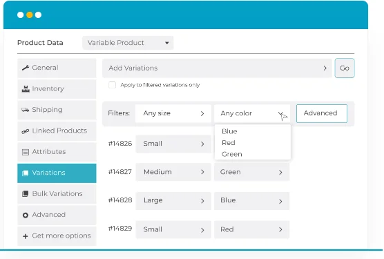 Add & Edit Product Variations In Bulk
