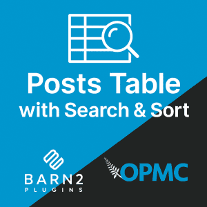 Barn2 Posts Table with Search & Sort by OPMC image