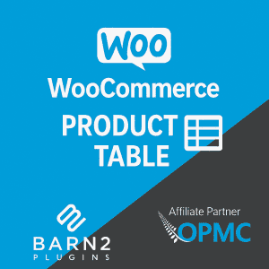 Barn2 Woocommerce product table plugin by OPMC image