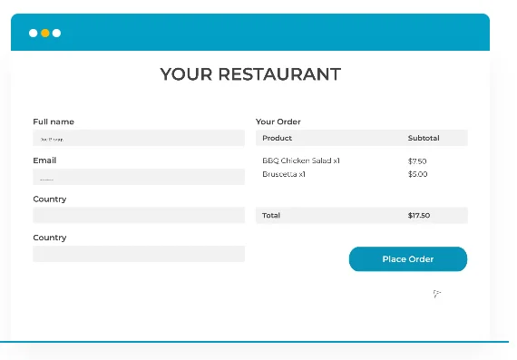 Design your menu