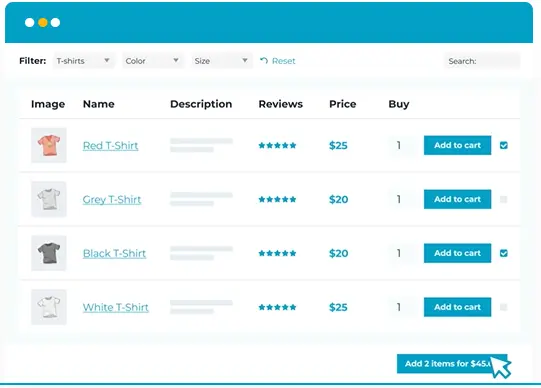 Fast One-Page Ordering