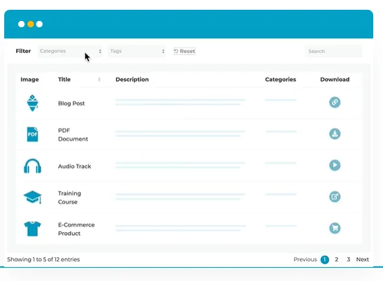 Instant Search, Sort & Filter