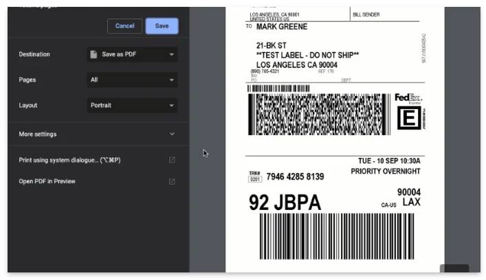 PRINT FedEx SHIPPING LABELS RIGHT FROM YOUR WOOCOMMERCE DASHBOAR