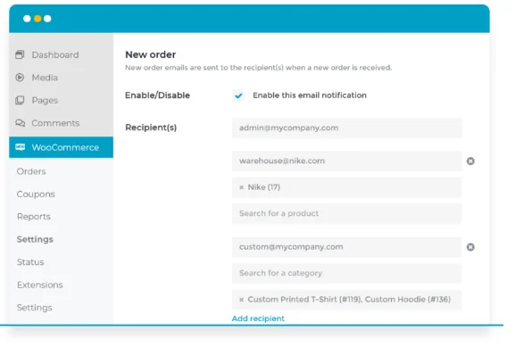 Route Admin Emails to Your Team
