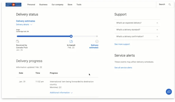 SEND canada post TRACKING DETAILS TO YOUR CUSTOMERS