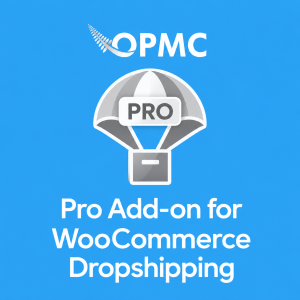 Dropshipping for WooCommerce Pro Add-on 1 Dropshipping for WooCommerce- Pro Add-on product icon showing a package being delivered by parachute